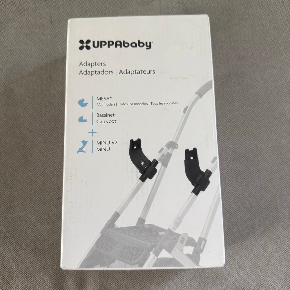 UPPAbaby 0903-MMA-WW MINU/MINU V2 Adapters for MESA & Bassinet New Open Box